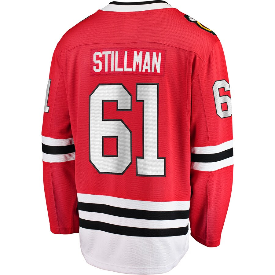 Custom #61 Red CHI Hockey Shirt Top