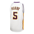 Custom #5 White 2002 LAL Basketball Shirt Top
