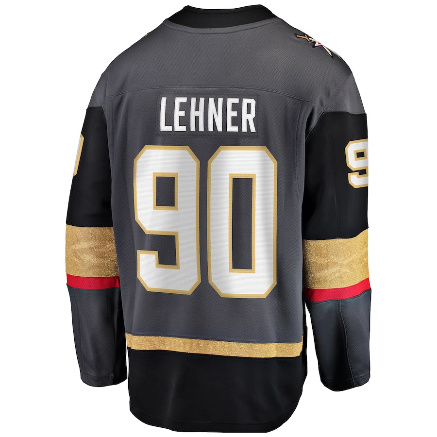 Custom #90 Gray VGK Hockey Shirt Top