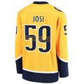 Custom #59 Gold NSH Hockey Shirt Top
