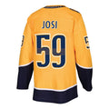 Custom #59 Gold NSH Hockey Shirt Top