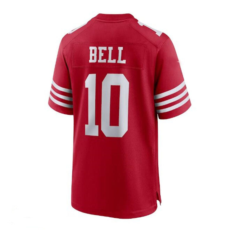 Custom #10 Scarlet SF Football Shirt Top