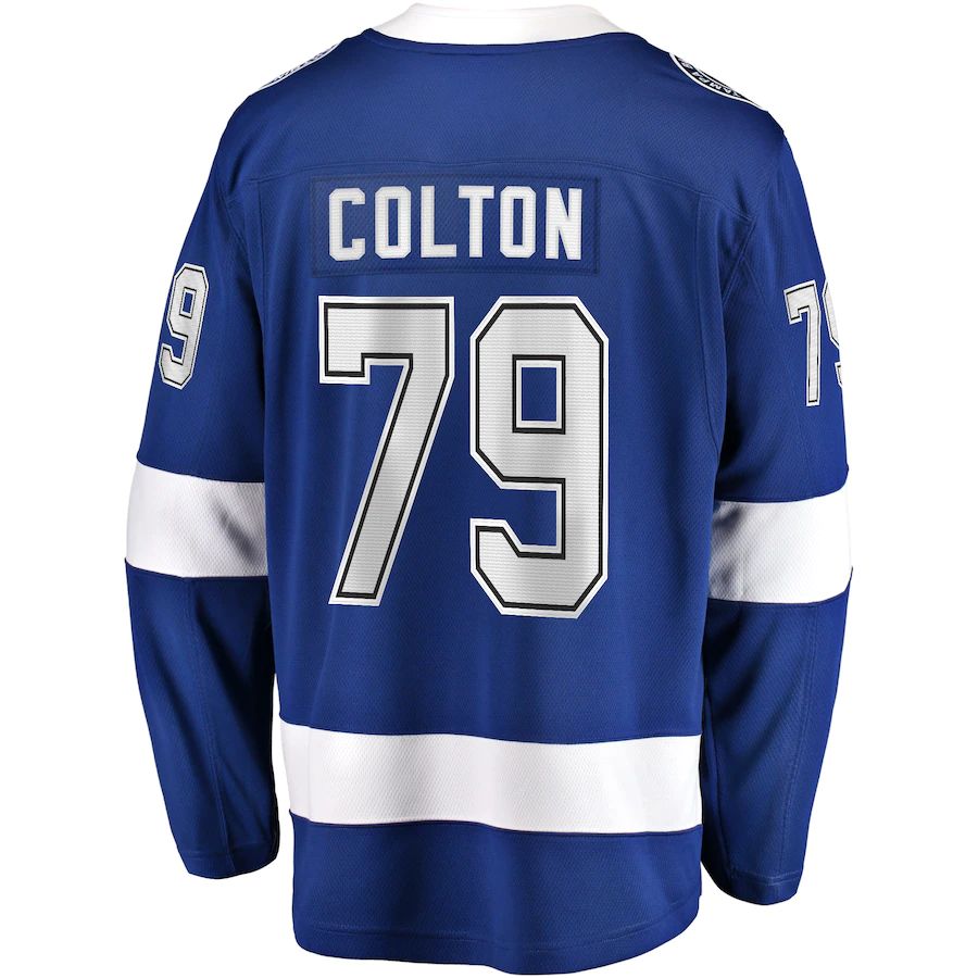 Custom #79 Blue TBL Hockey Shirt Top