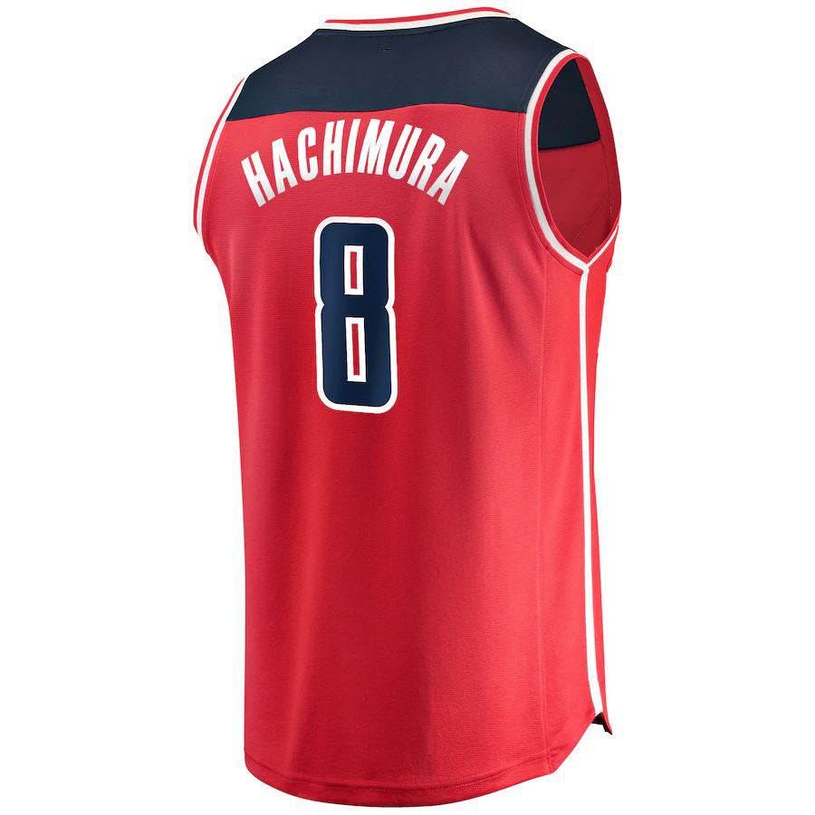 Custom #8 Red WAS Basketball Shirt Top
