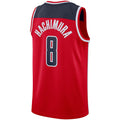 Custom #8 Red WAS Basketball Shirt Top