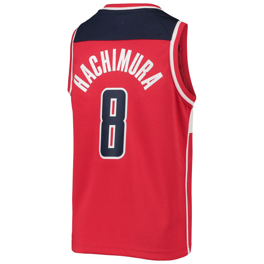 Custom #8 Red WAS Basketball Shirt Top