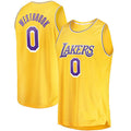 Custom #0 Gold 2020 LAL Basketball Shirt Top