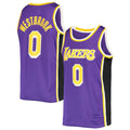 Custom #0 Purple 2021 LAL Basketball Shirt Top