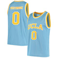 Custom #0 Blue Retro Basketball Shirt Top