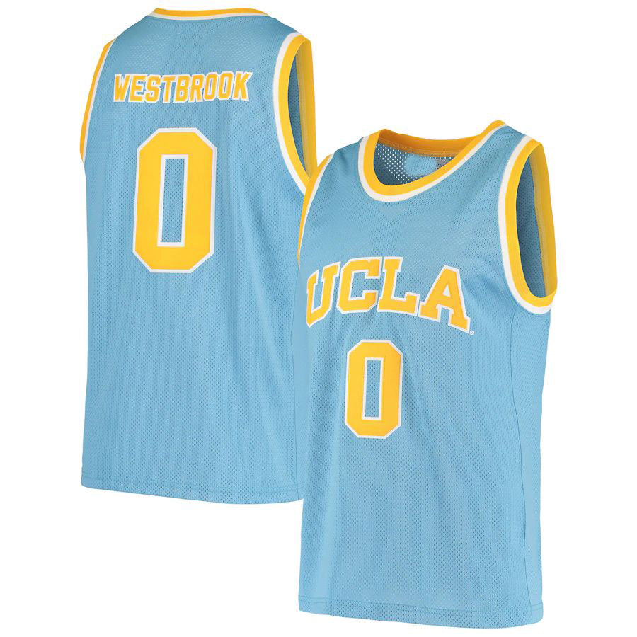 Custom #0 Blue Retro Basketball Shirt Top