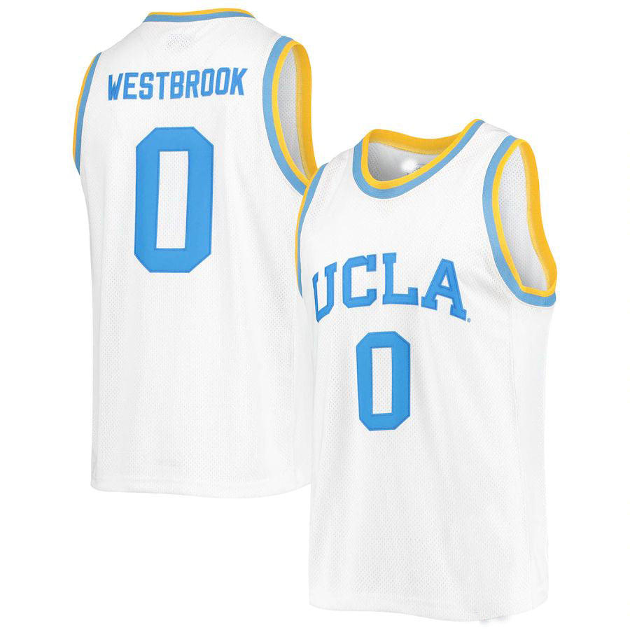 Custom #0 White Retro Basketball Shirt Top