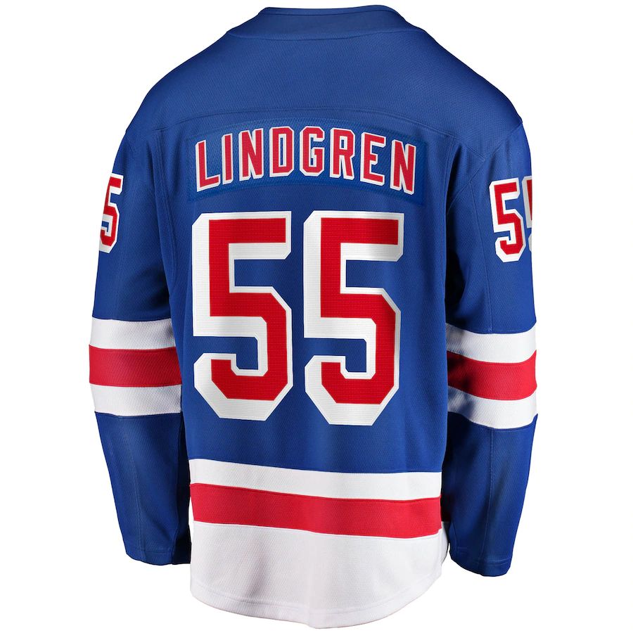 Custom #55 Blue 2017 Hockey Shirt Top