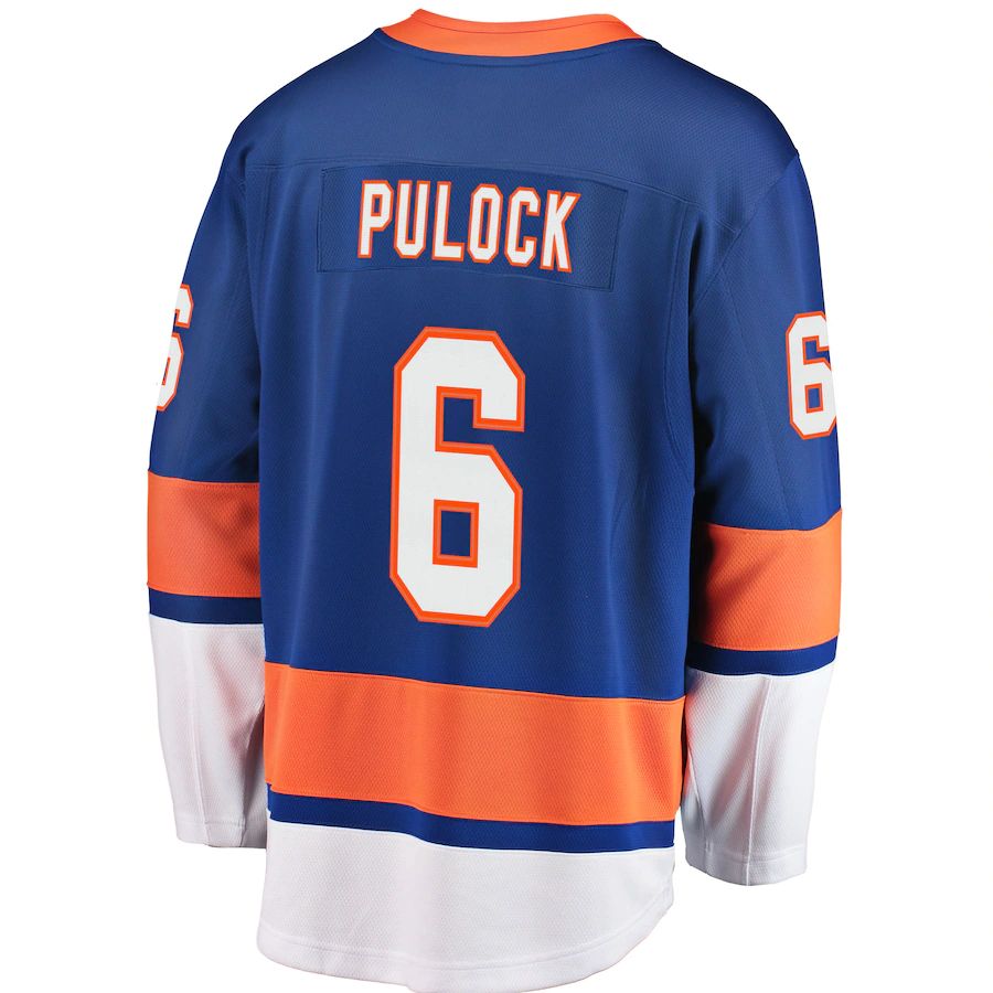 Custom #6 NYI Hockey Shirt Top