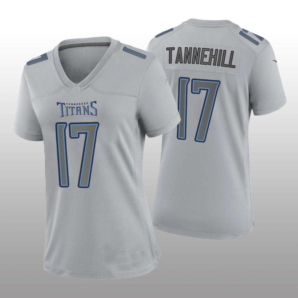 Custom #17 Gray TEN Football Shirt Top