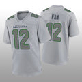 Custom #12 Gray SEA Football Shirt Top