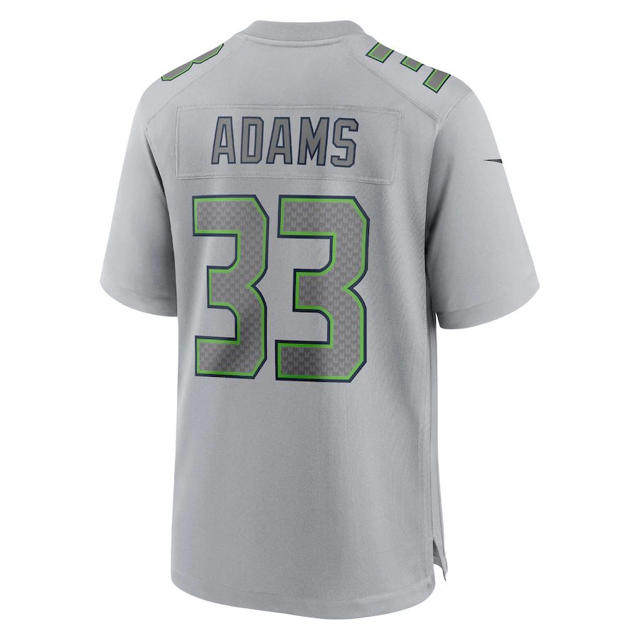 Custom #33 Gray SEA Football Shirt Top
