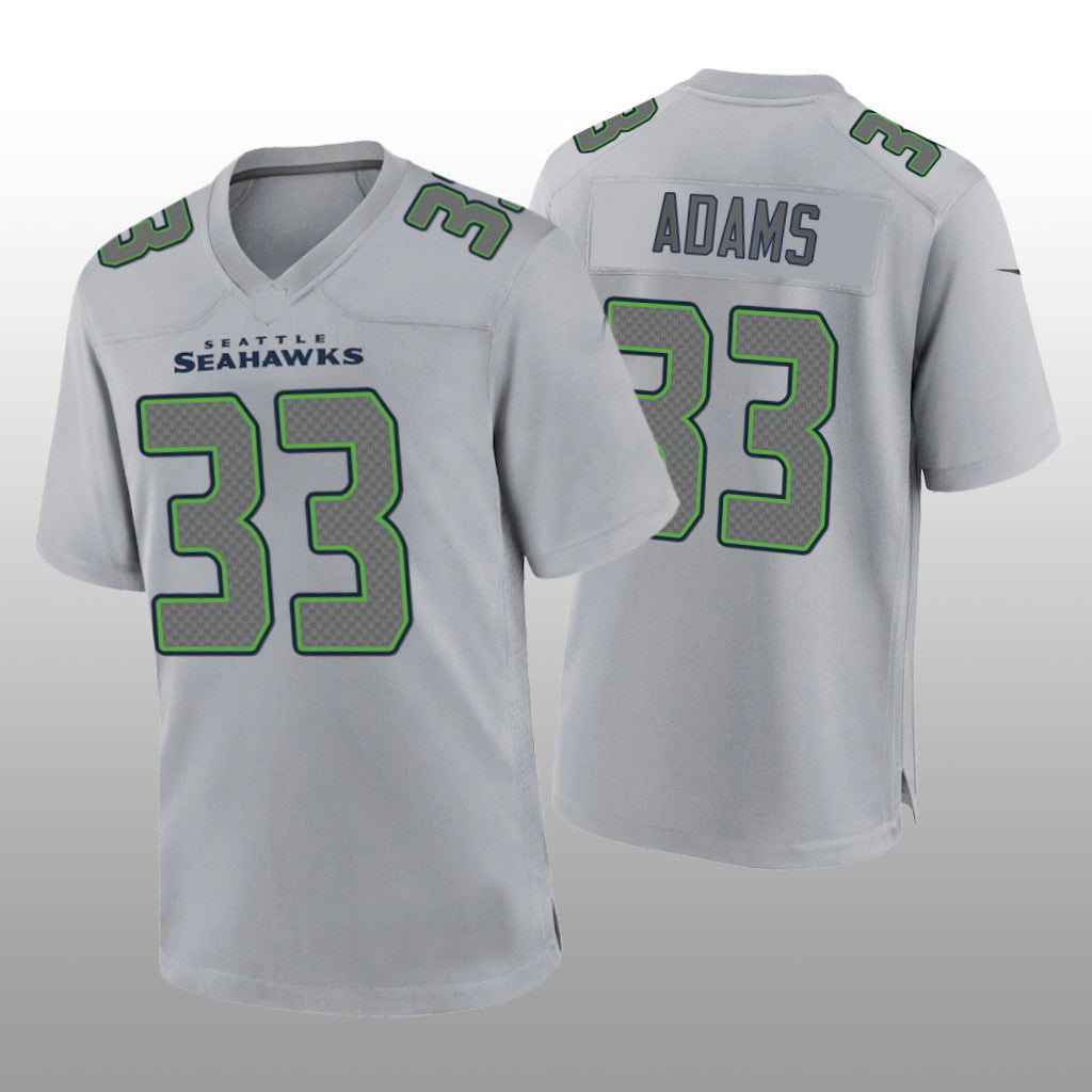 Custom #33 Gray SEA Football Shirt Top