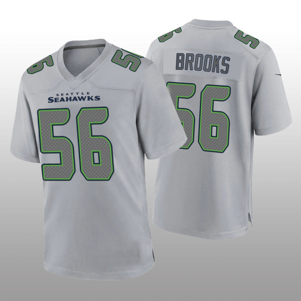 Custom #56 Gray SEA Football Shirt Top