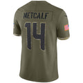 Custom #14 Olive 2022 SEA Football Shirt Top