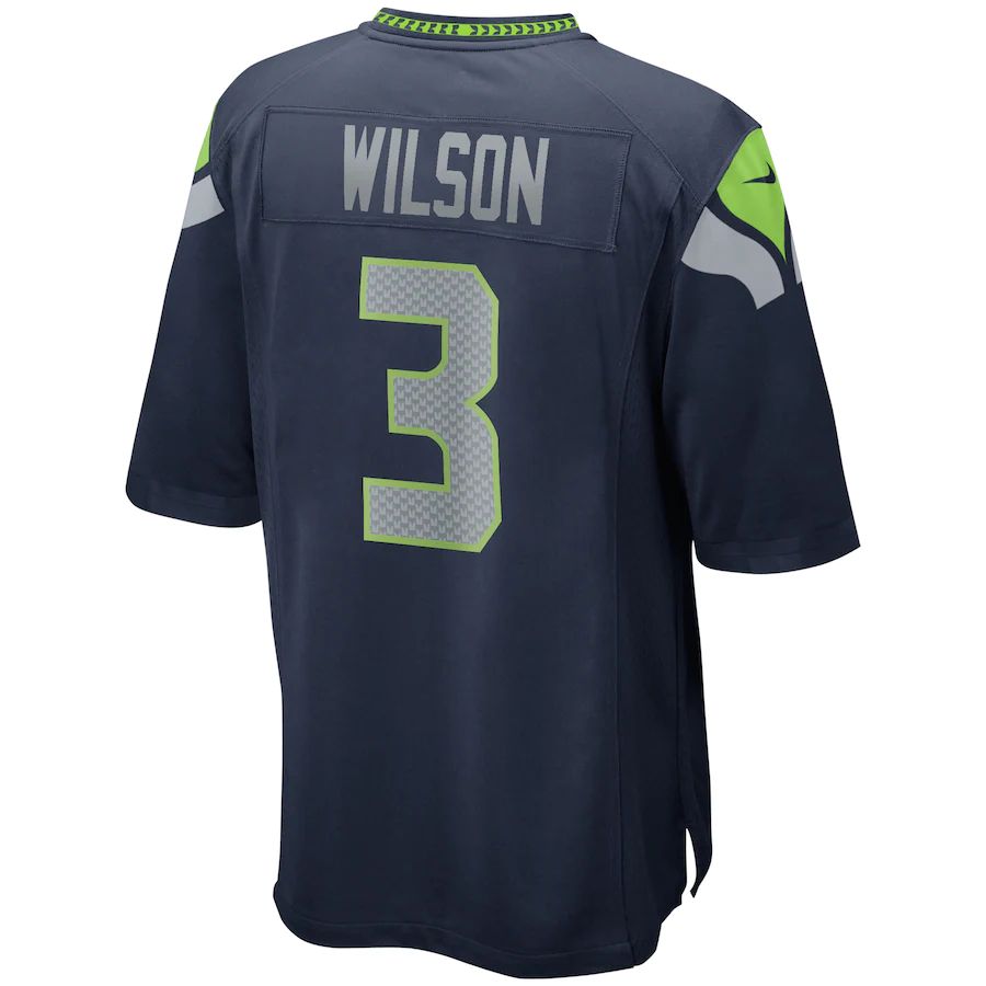 Custom #3 Navy SEA Football Shirt Top