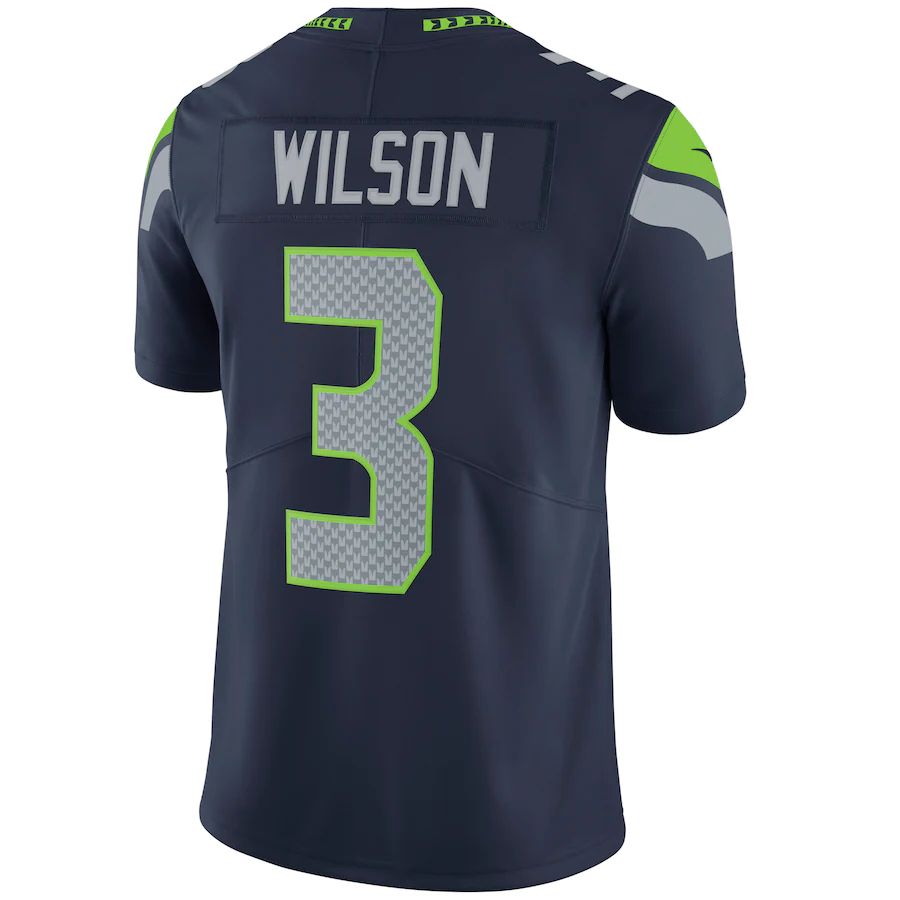 Custom #3 Navy SEA Football Shirt Top