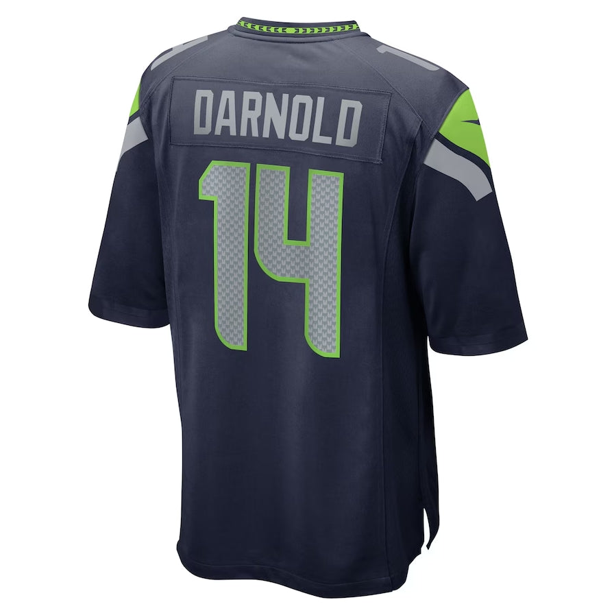 Custom #14 Navy SEA Football Shirt Top