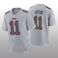 Custom #11 Gray SF Football Shirt Top