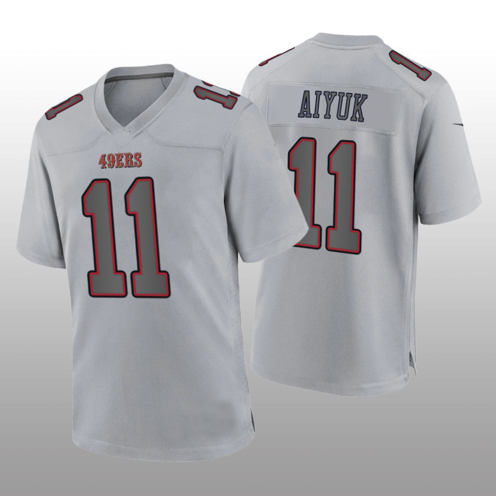 Custom #11 Gray SF Football Shirt Top