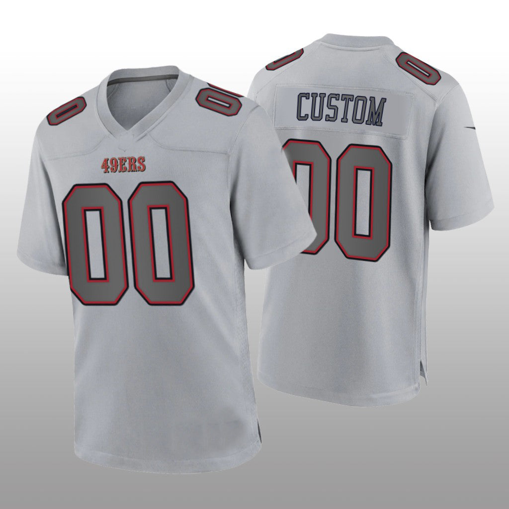 Custom Gray SF Football Shirt Top