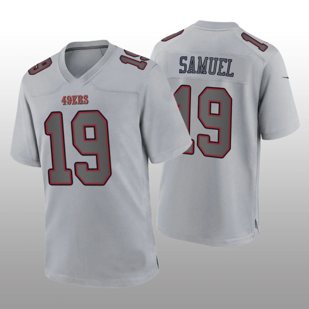 Custom #19 Gray SF Football Shirt Top