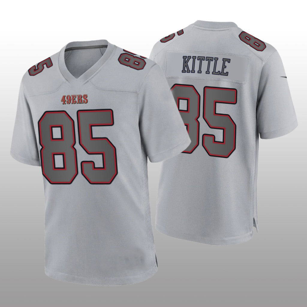 Custom #85 Gray SF Football Shirt Top