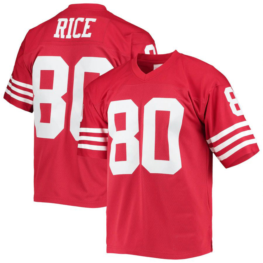 Custom #80 Scarlet SF Football Shirt Top