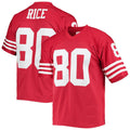 Custom #80 Scarlet SF Football Shirt Top
