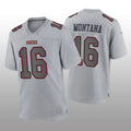 Custom #16 Gray SF Football Shirt Top
