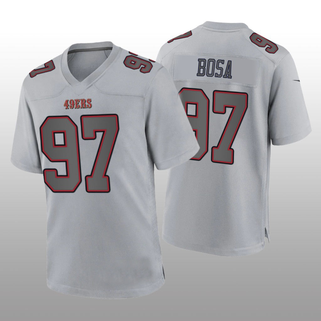 Custom #97 Gray SF Football Shirt Top