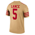 Custom #5 Gold SF Football Shirt Top
