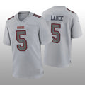 Custom #5 Gray SF Football Shirt Top