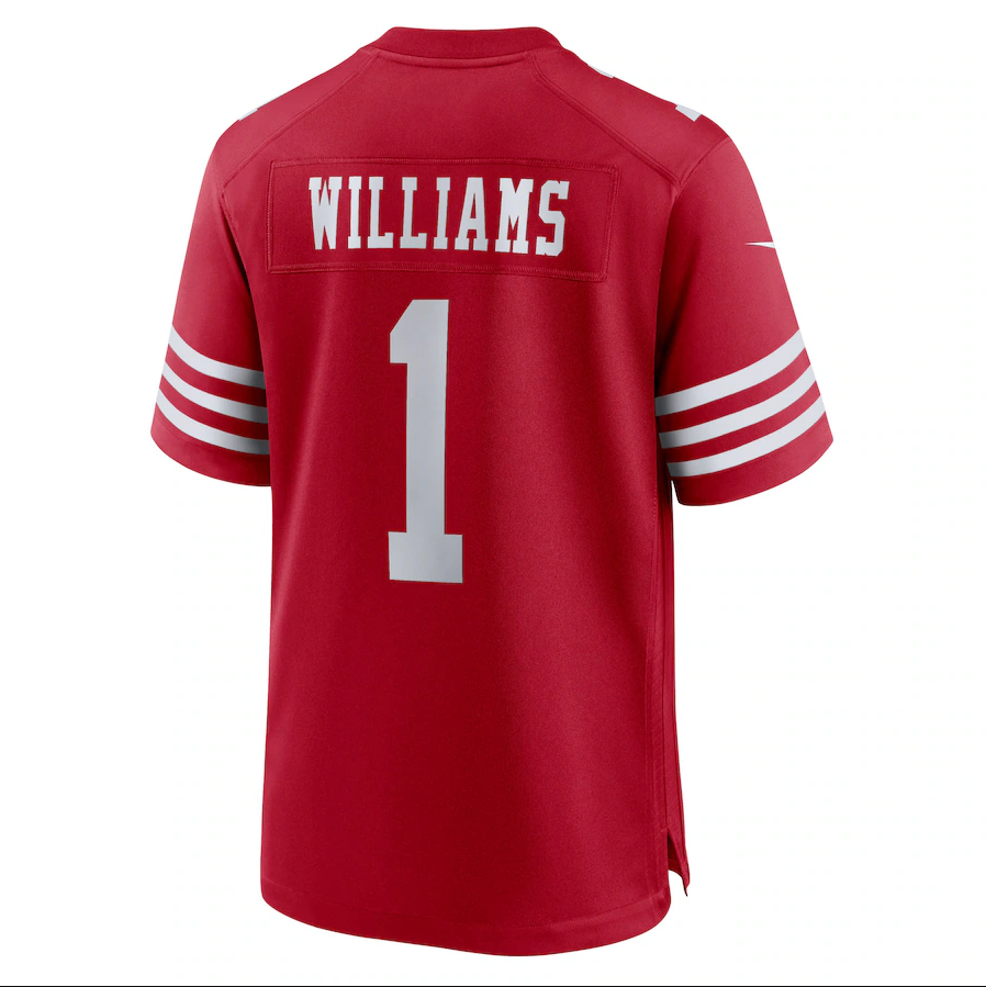Custom #1 Scarlet 2025 SF Football Shirt Top