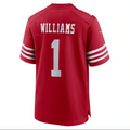 Custom #1 Scarlet 2025 SF Football Shirt Top