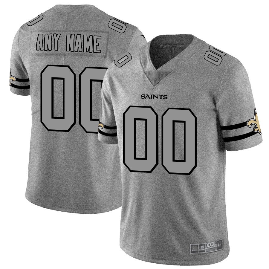 Custom Gray 2019 NO Football Shirt Top