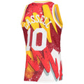 Custom #10 Red 1993 HOU Basketball Shirt Top