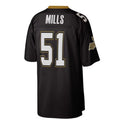 Custom #51 Black 1987 NO Football Shirt Top