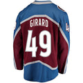 Custom #49 Burgundy COL Hockey Shirt Top