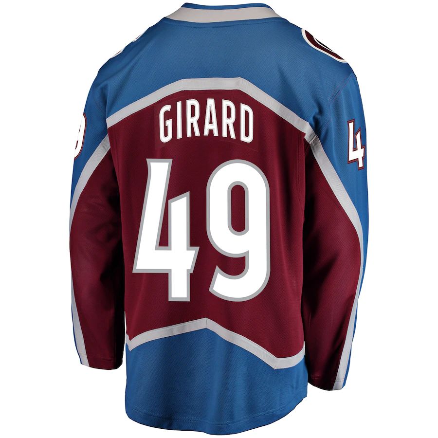 Custom #49 Burgundy COL Hockey Shirt Top