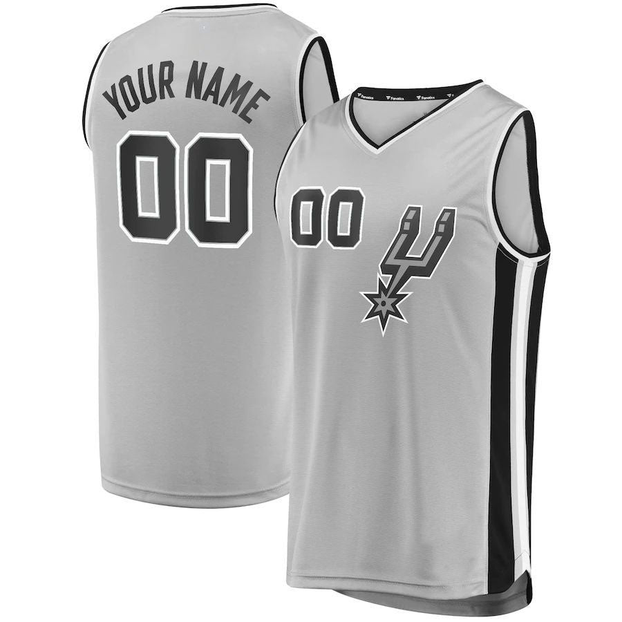 Custom Silver SAS Basketball Shirt Top