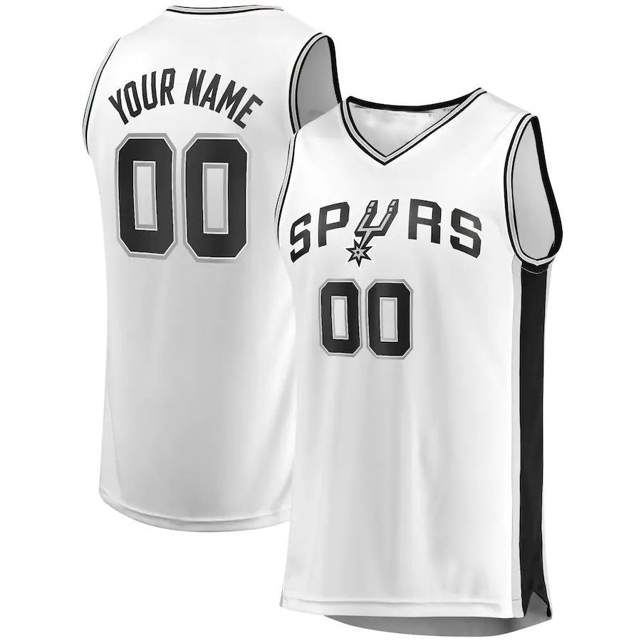 Custom White SAS Basketball Shirt Top