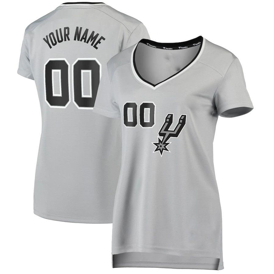 Custom Silver SAS Basketball Shirt Top