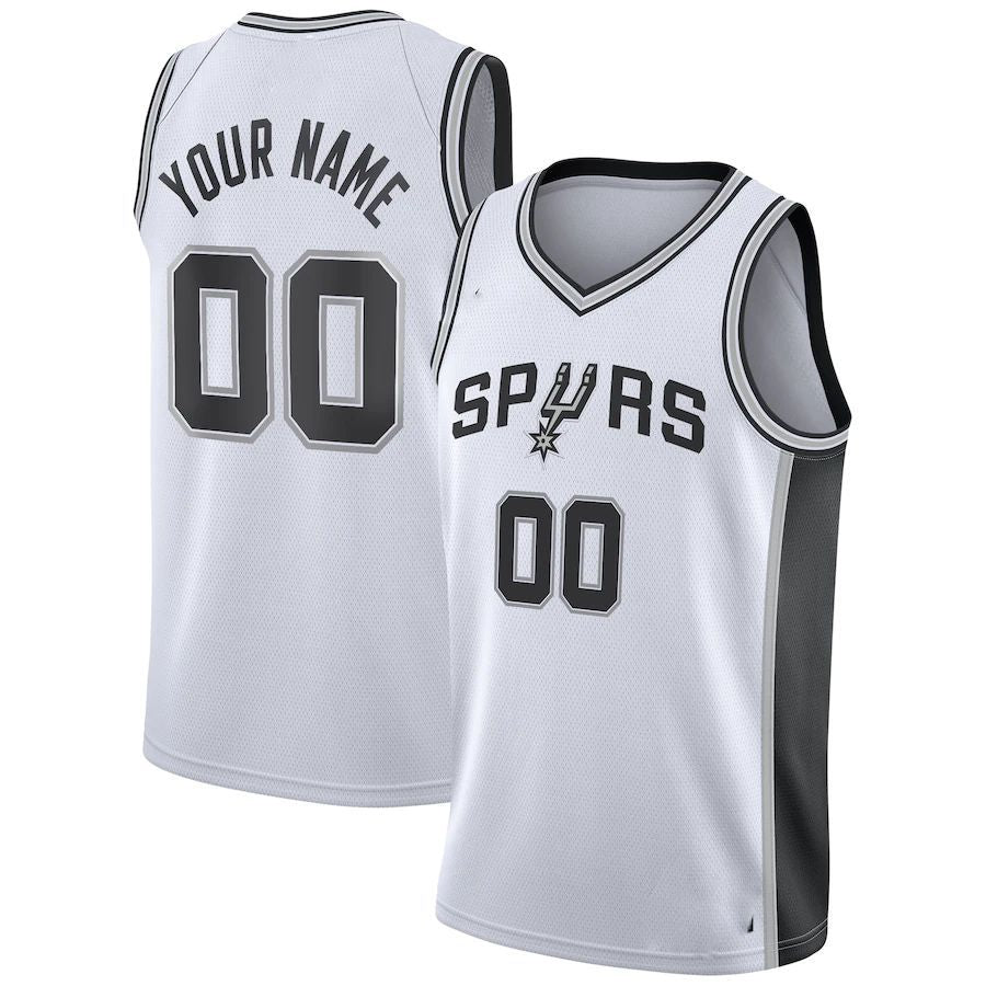 Custom #21 White 2020 SAS Basketball Shirt Top