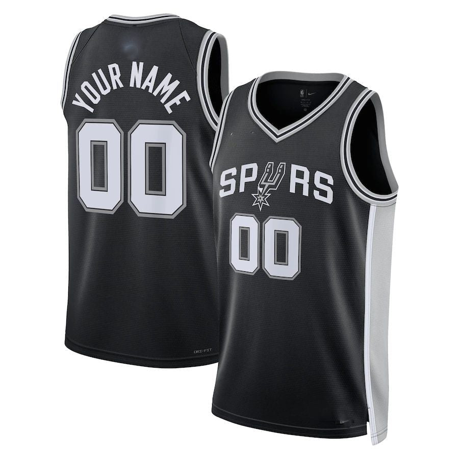 Custom Black SAS Basketball Shirt Top