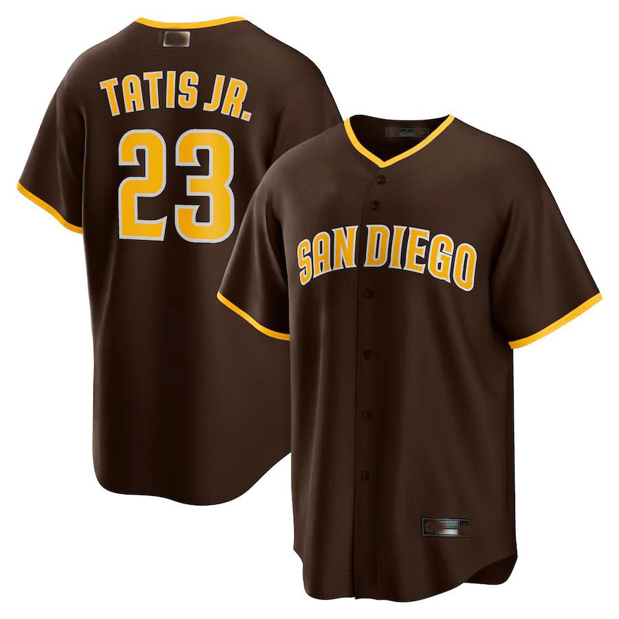 Custom #23 Brown SD Baseball Shirt Top